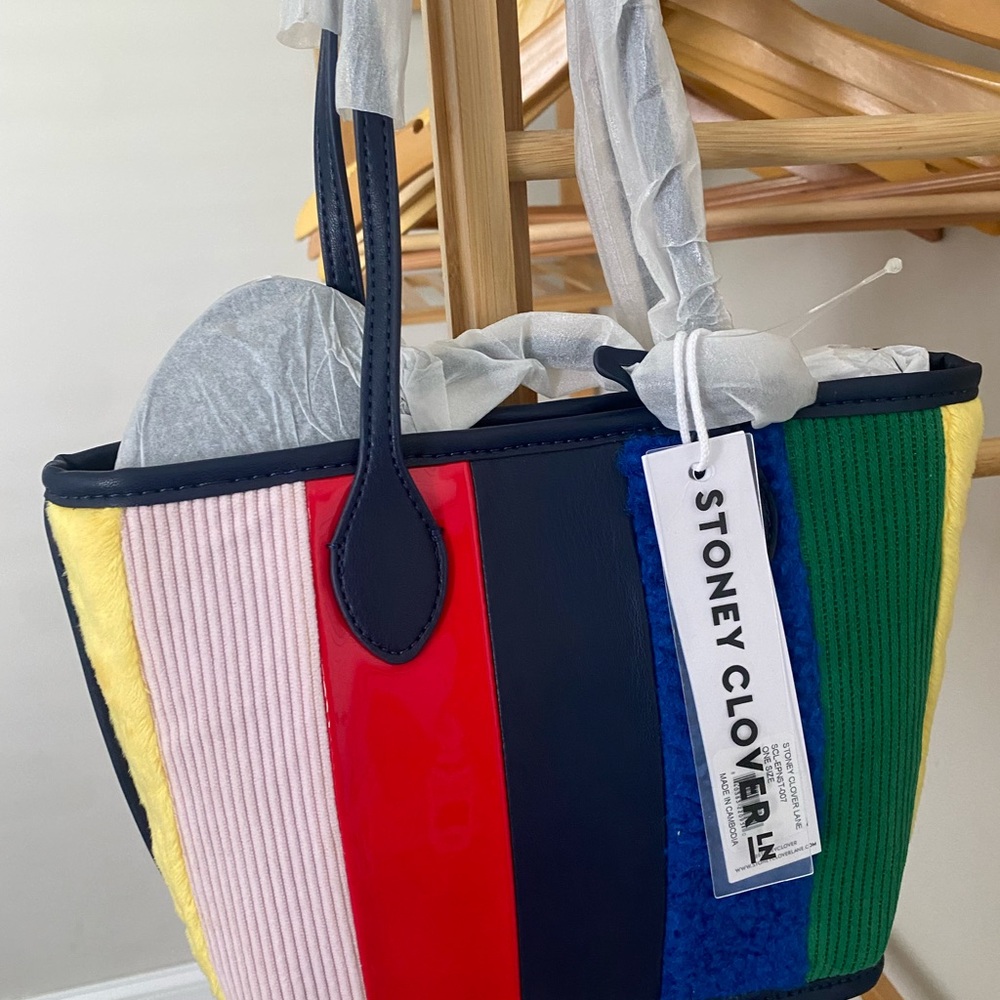 Stoney Clover Lane Colorful Striped Tote